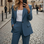KLASSIEKE ELEGANTE TWEEDELIGE SET VOOR VROUWEN