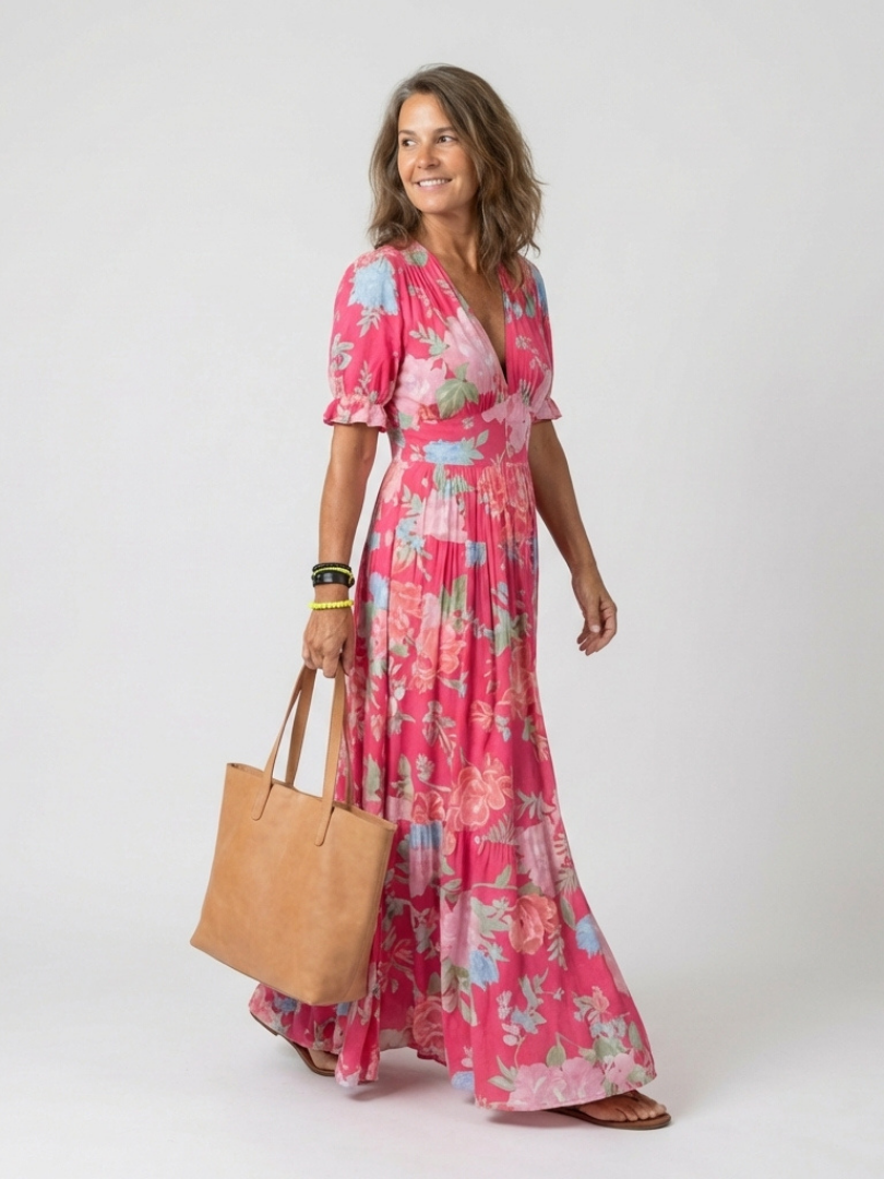 CHIQUE MAXI-BLOEMENJURK VOOR DAMES