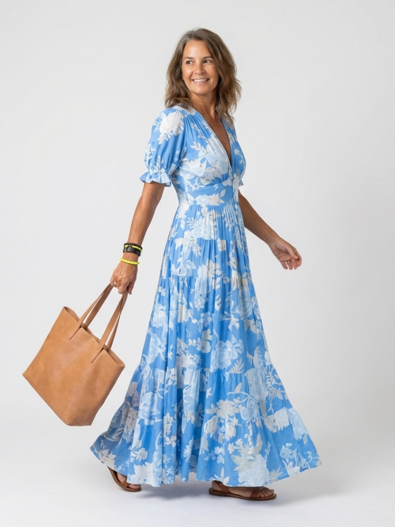 CHIQUE MAXI-BLOEMENJURK VOOR DAMES