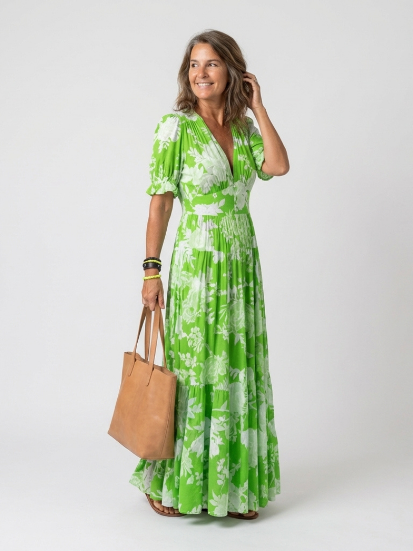 CHIQUE MAXI-BLOEMENJURK VOOR DAMES