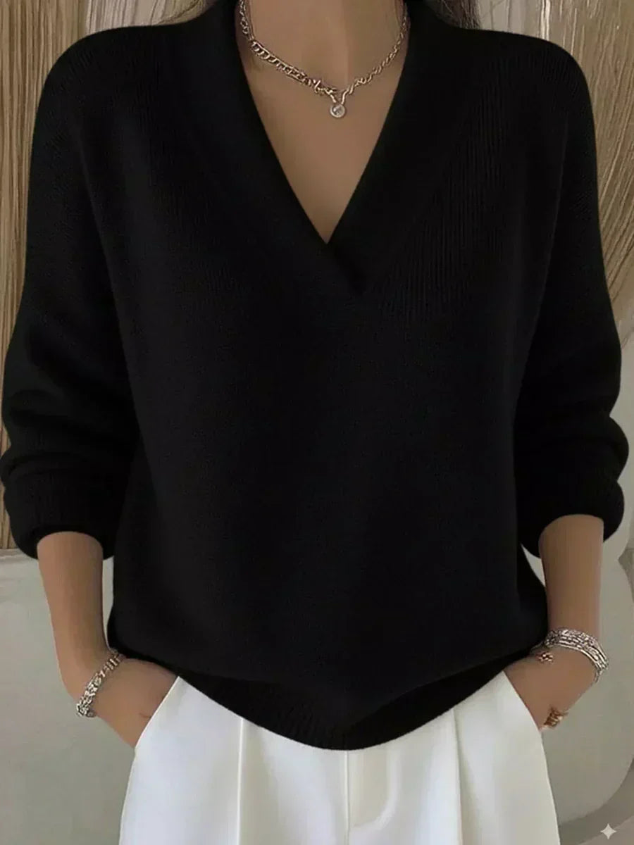 Vivelle | Relaxed V-hals Trui