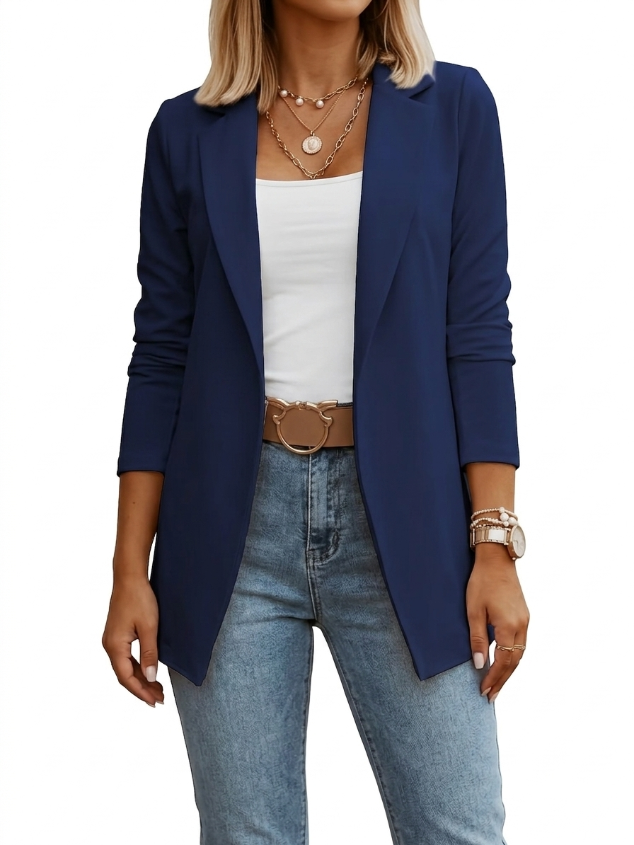 Elegante gedrapeerde blazer voor dames