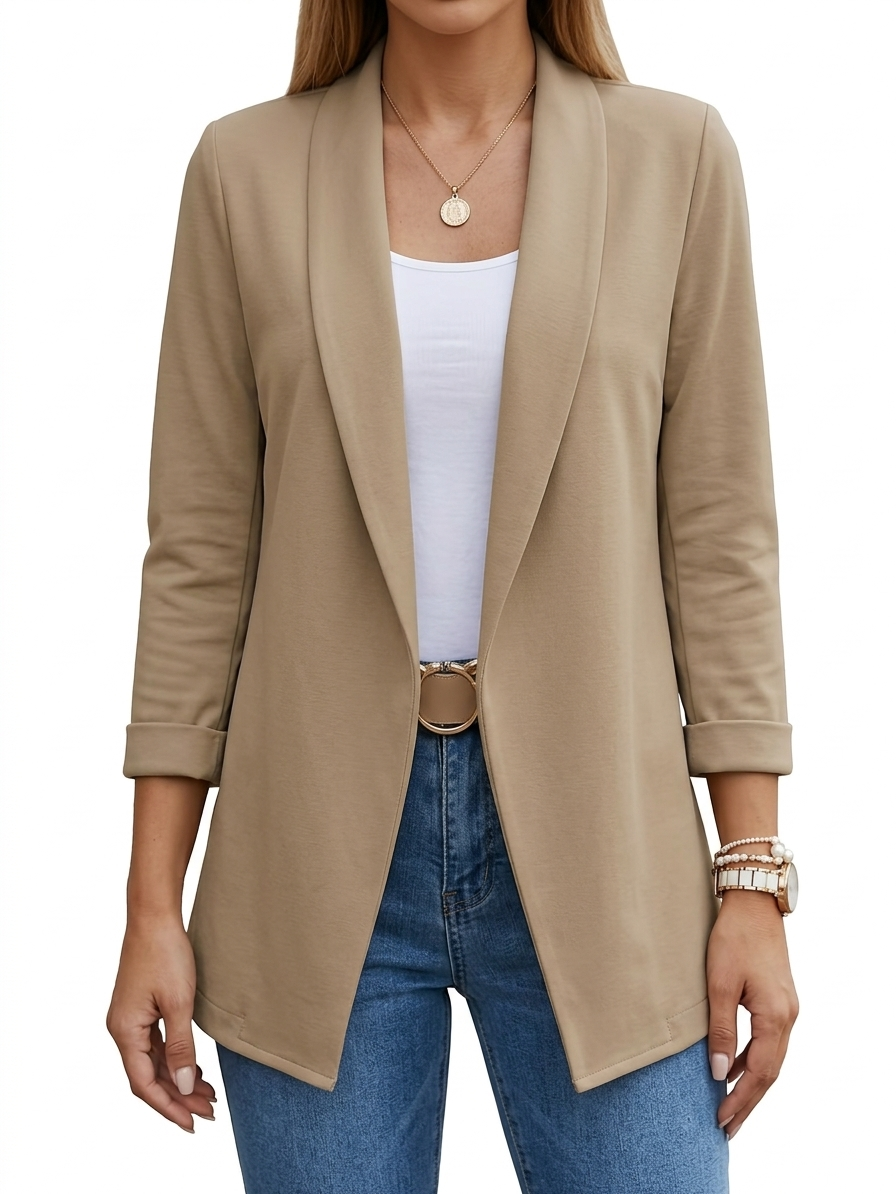 Elegante gedrapeerde blazer voor dames