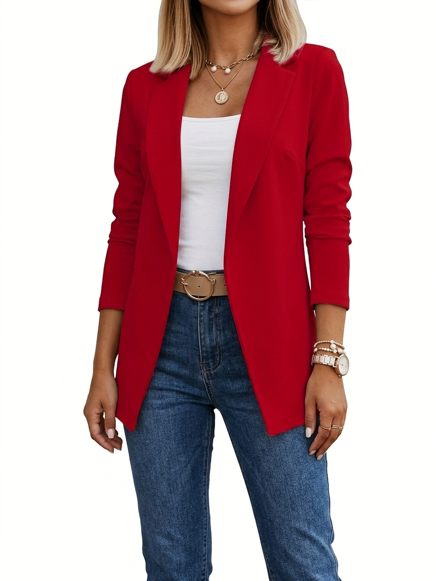 Elegante gedrapeerde blazer voor dames