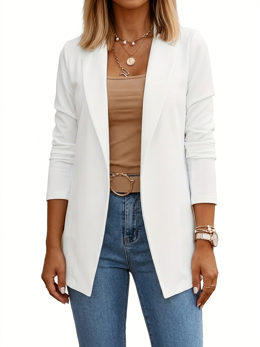 Elegante gedrapeerde blazer voor dames