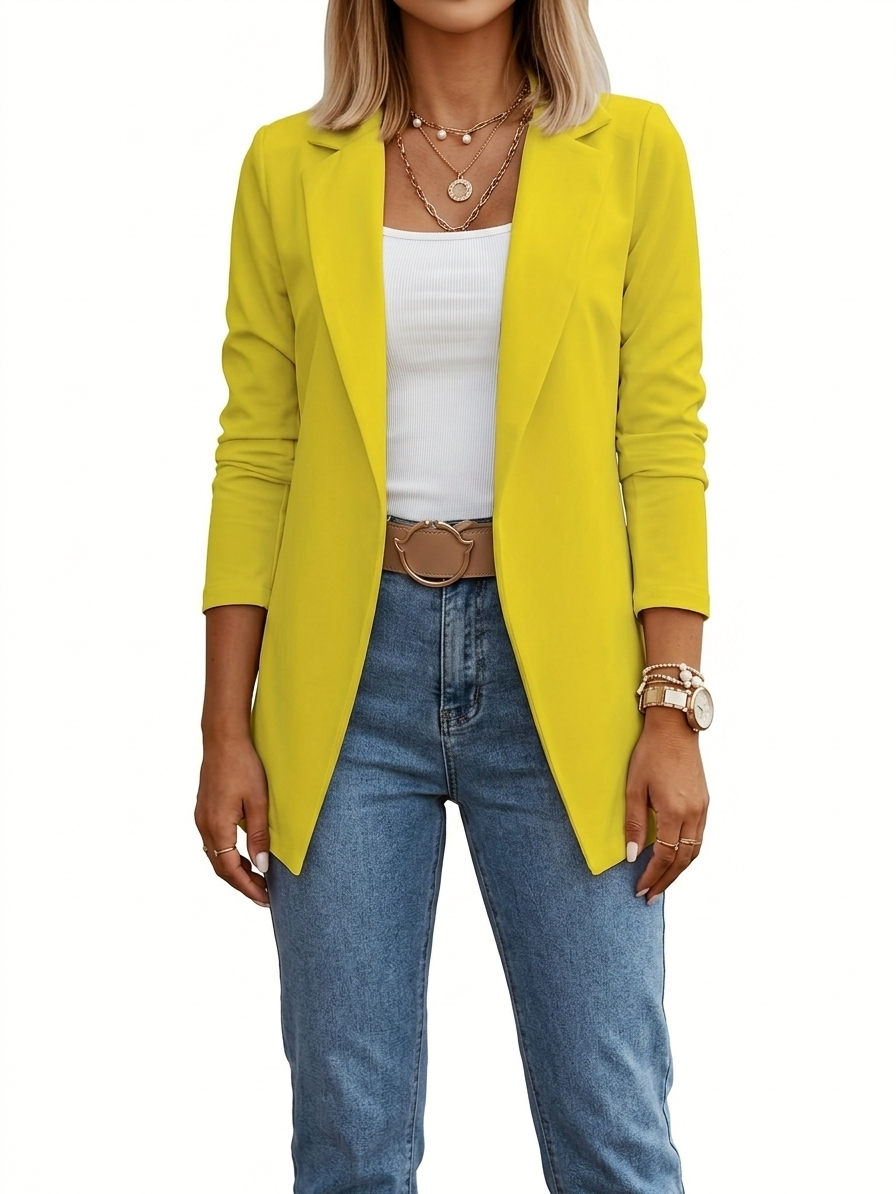 Elegante gedrapeerde blazer voor dames