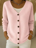 Laverne | Gequilt Cardigan met Knopen