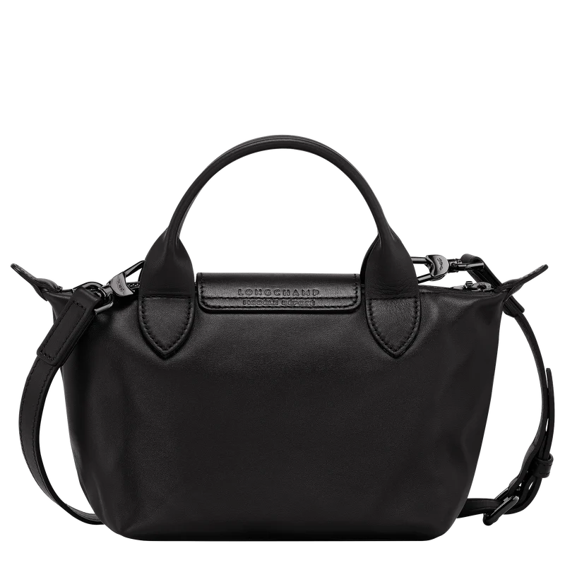 Longchamp Le Pliage Xtra XS Leather Bag – Black