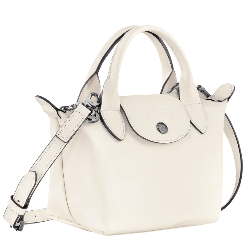 Longchamp Le Pliage Xtra XS Leather Bag – Ecru