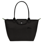 Longchamp Le Pliage Medium Tote – Black Recycled Canvas