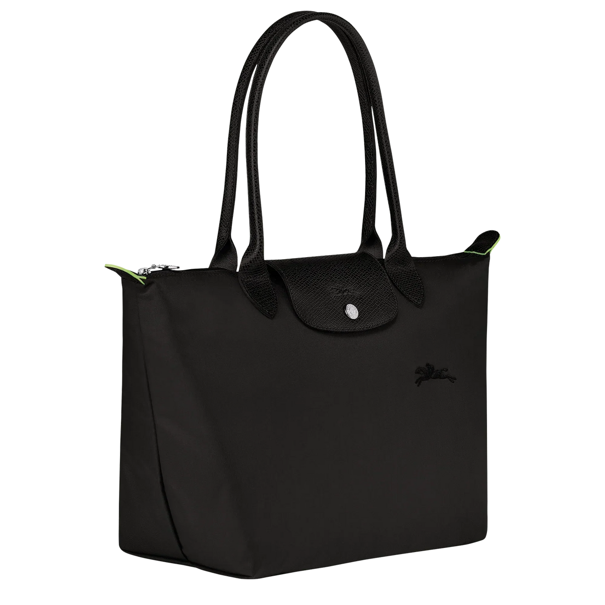 Longchamp Le Pliage Medium Tote – Black Recycled Canvas