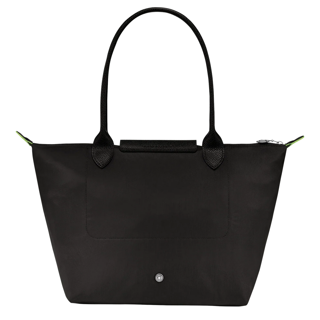 Longchamp Le Pliage Medium Tote – Black Recycled Canvas