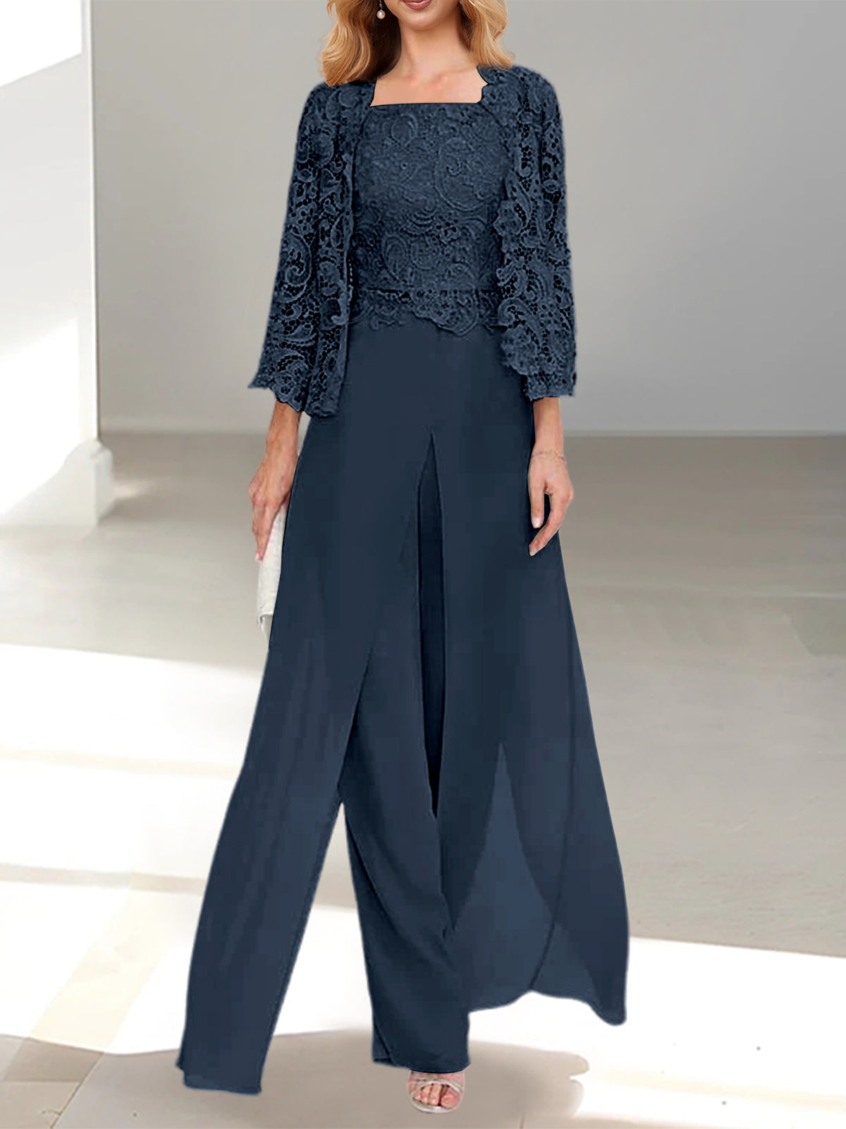 ELEGANTE CHIFFON BROEKENSET VOOR DAMES