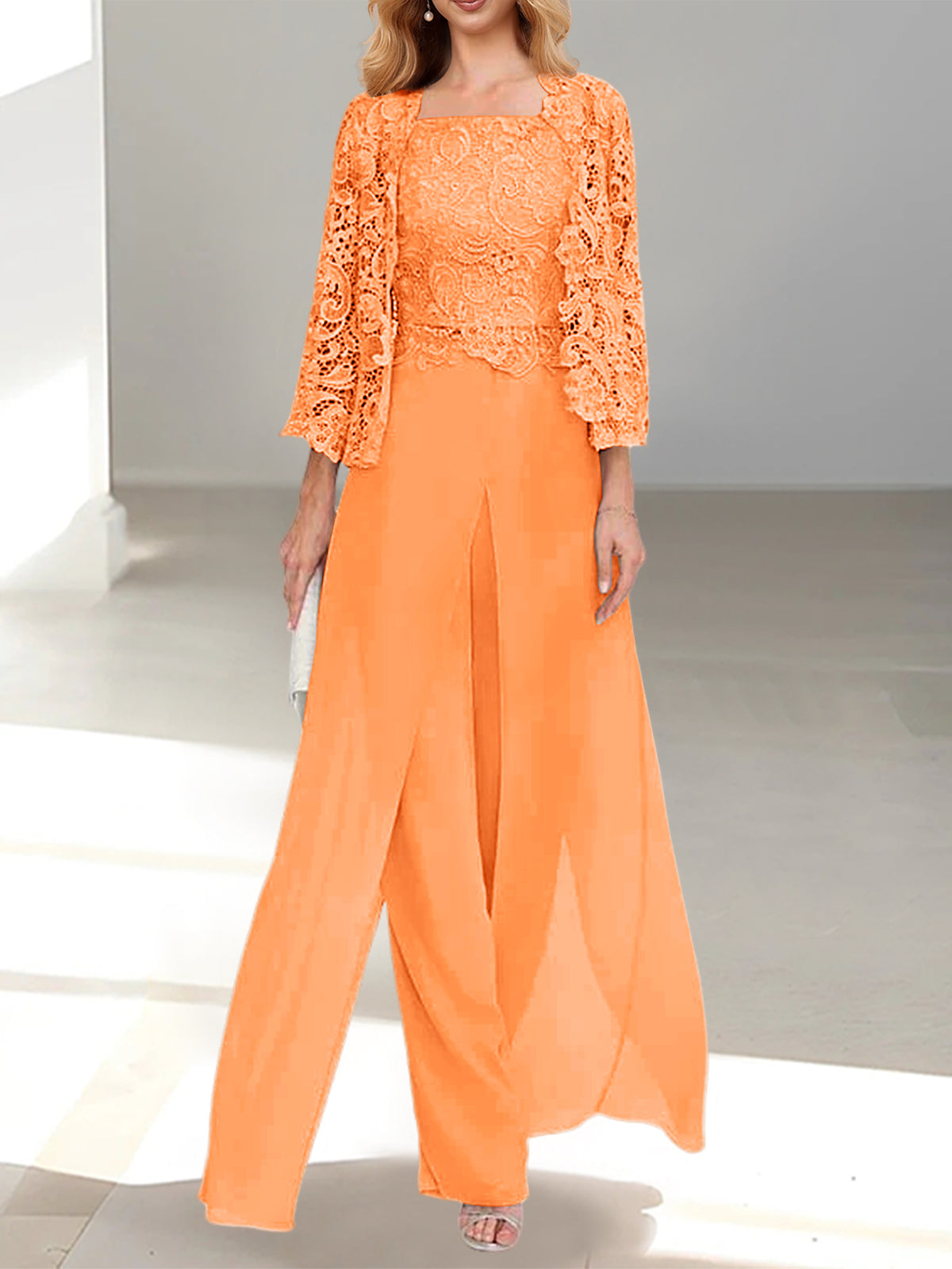 ELEGANTE CHIFFON BROEKENSET VOOR DAMES