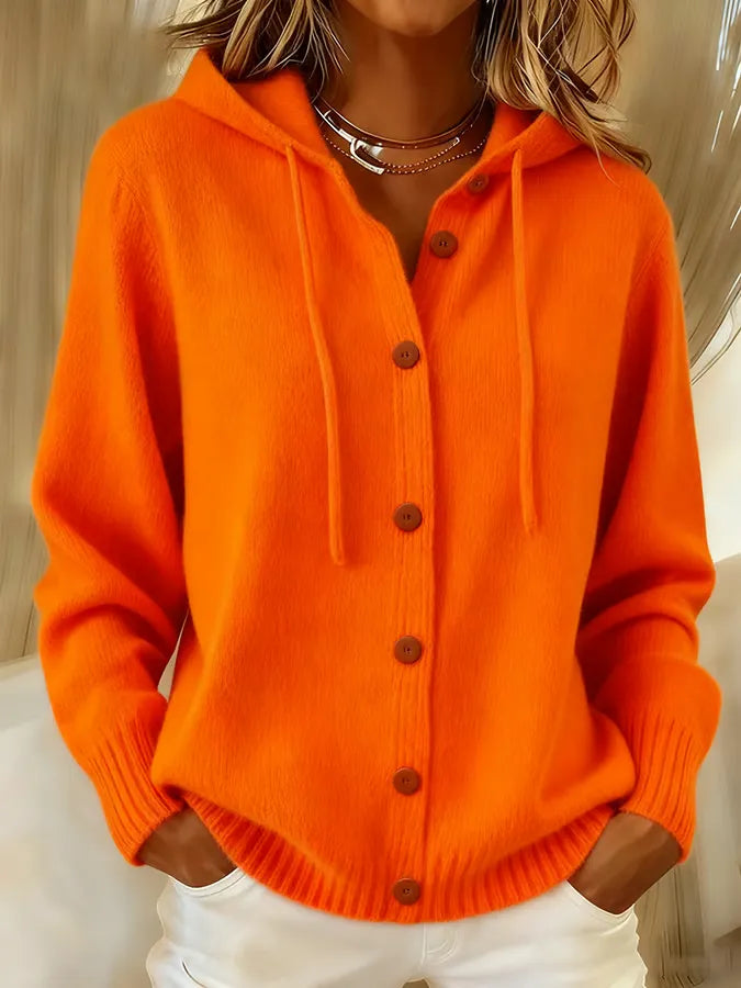 Brenda | Gezellige Knopen Cardigan Hoodie
