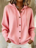 Brenda | Gezellige Knopen Cardigan Hoodie