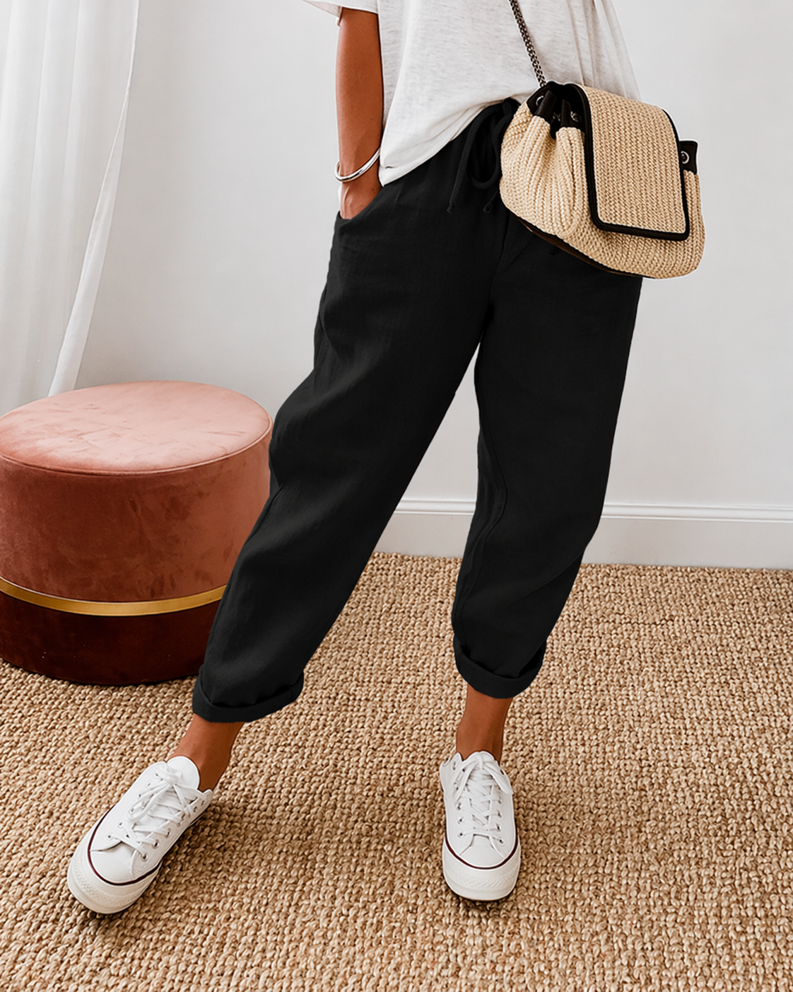 RELAXED LINNEN BROEK VOOR DAMES