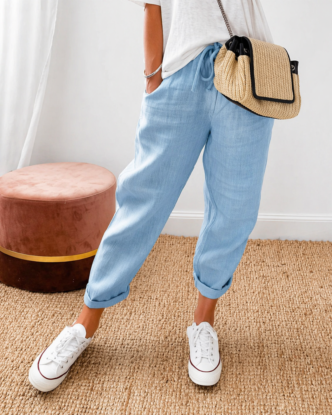 RELAXED LINNEN BROEK VOOR DAMES