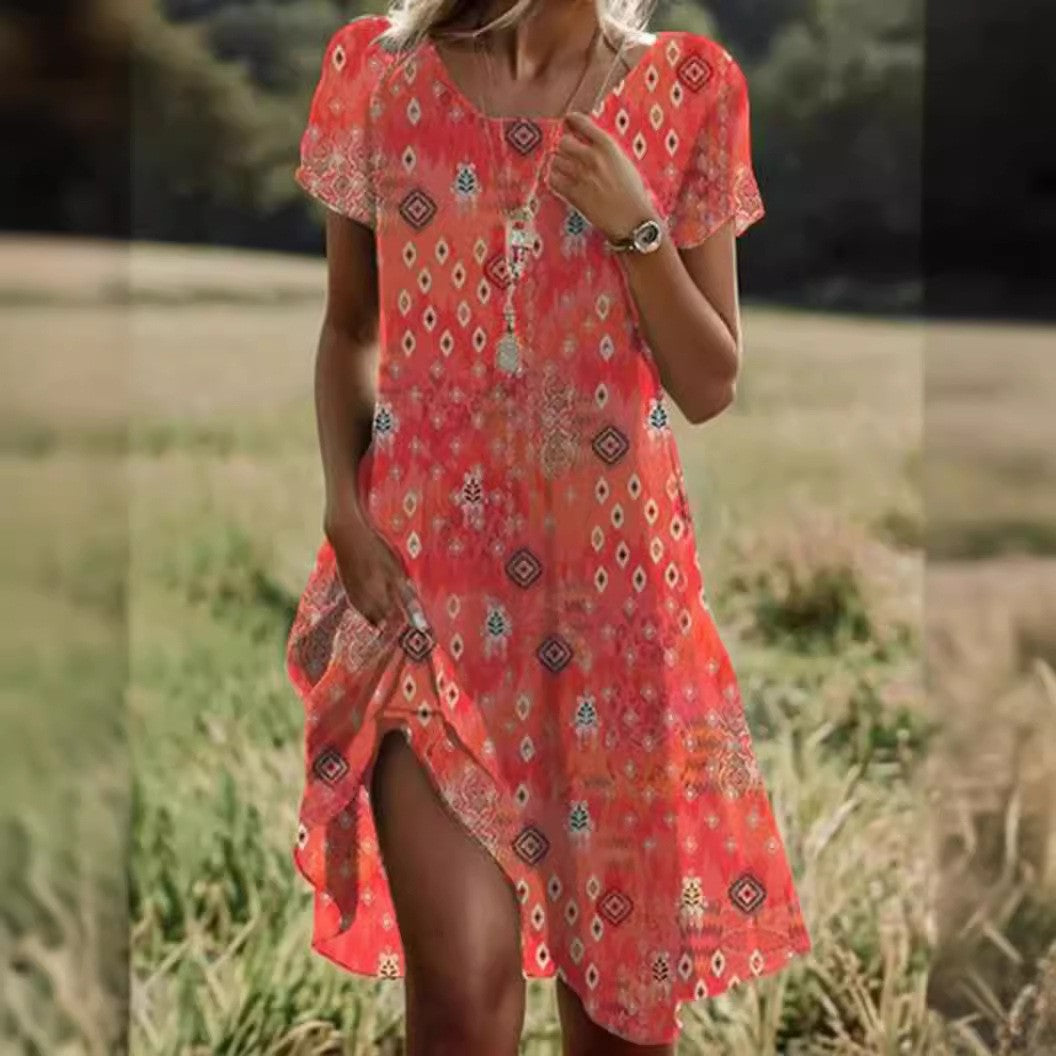 ZOMERSE MIDI-JURK VOOR DAMES