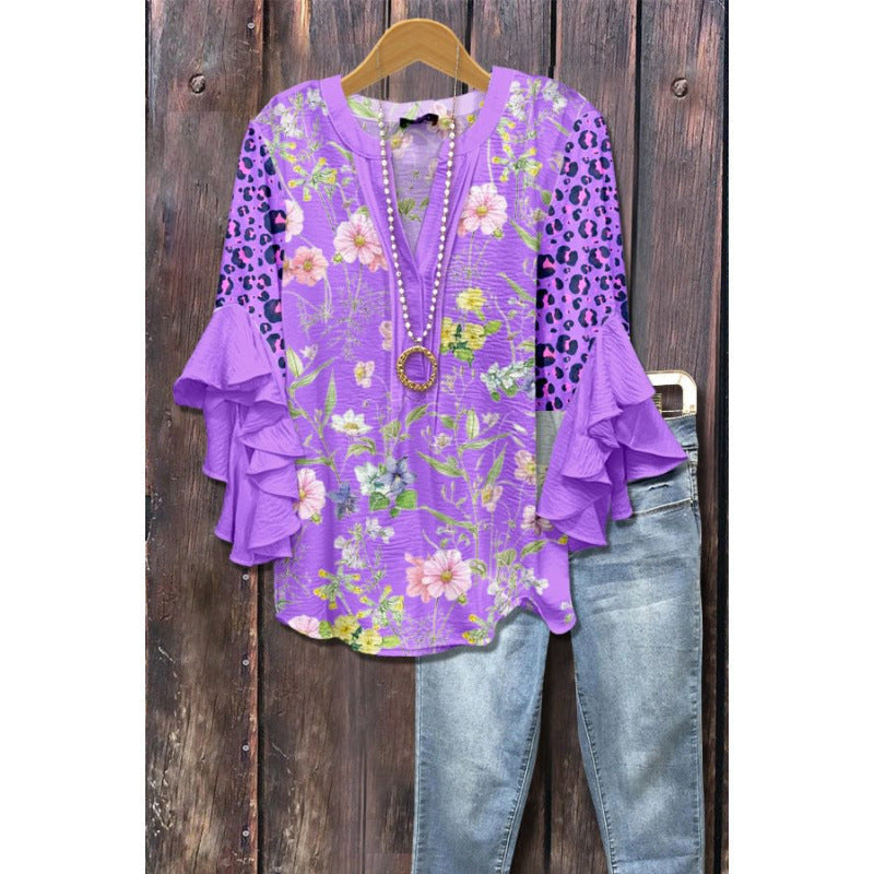 BLOUSE MET RUFFLES VOOR DAMES