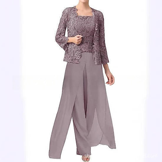 ELEGANTE CHIFFON BROEKENSET VOOR DAMES