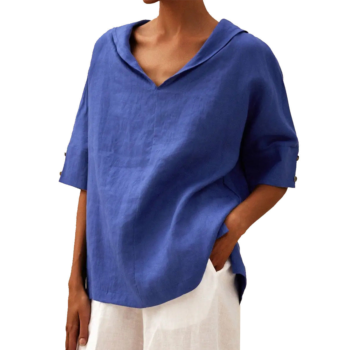 V-hals shirt voor dames