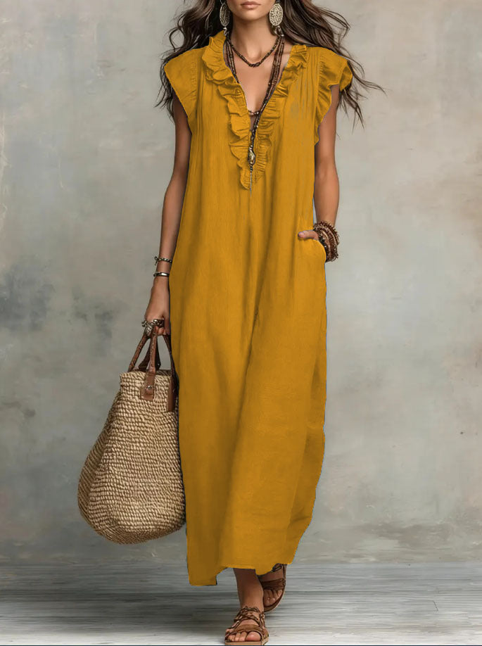 CHIQUE EN VLOEIENDE BOHEMIAN JURK VOOR DAMES