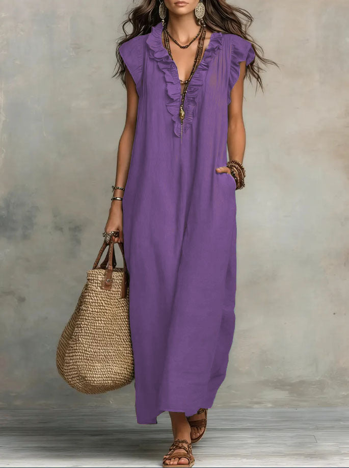 CHIQUE EN VLOEIENDE BOHEMIAN JURK VOOR DAMES