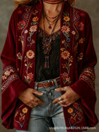 BOHO FLANELEN JAS VOOR DAMES