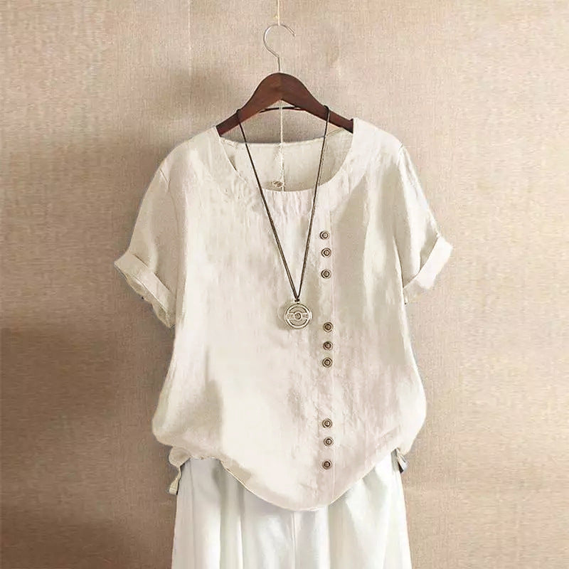 Katoenen blouse voor dames