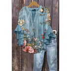 BLOUSE MET RUFFLES VOOR DAMES