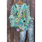 BLOUSE MET RUFFLES VOOR DAMES