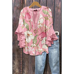 BLOUSE MET RUFFLES VOOR DAMES