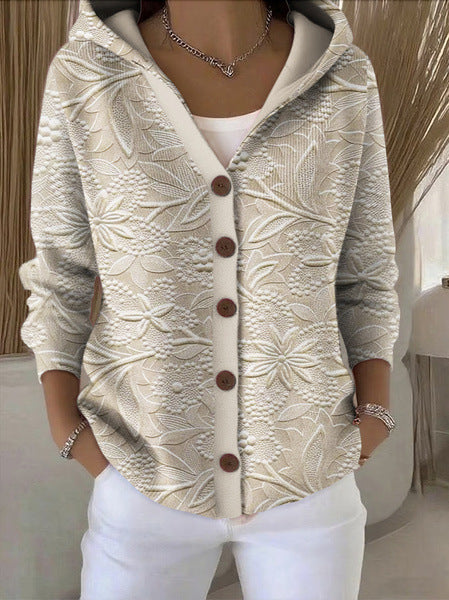 Patchwork gilet met capuchon voor dames
