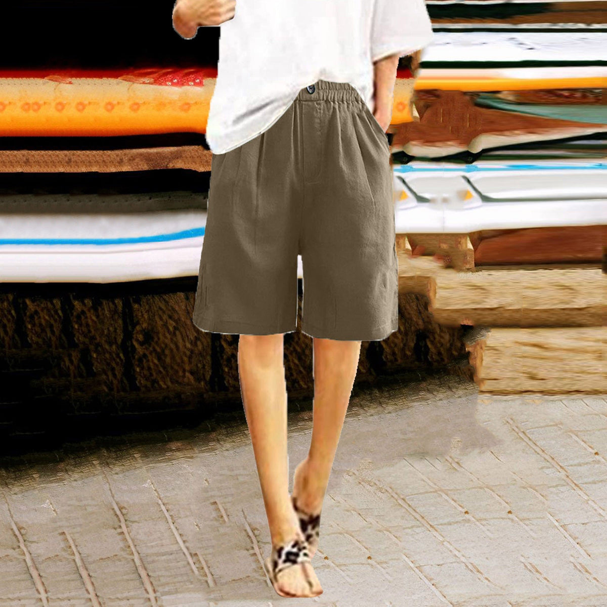 WIJDE SHORTS VOOR DAMES