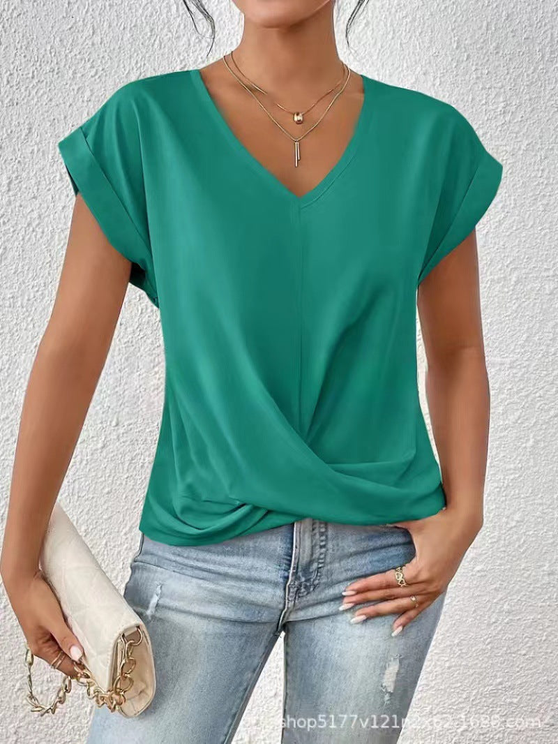 Elegant T-shirt met V-hals voor dames
