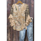 BLOUSE MET RUFFLES VOOR DAMES