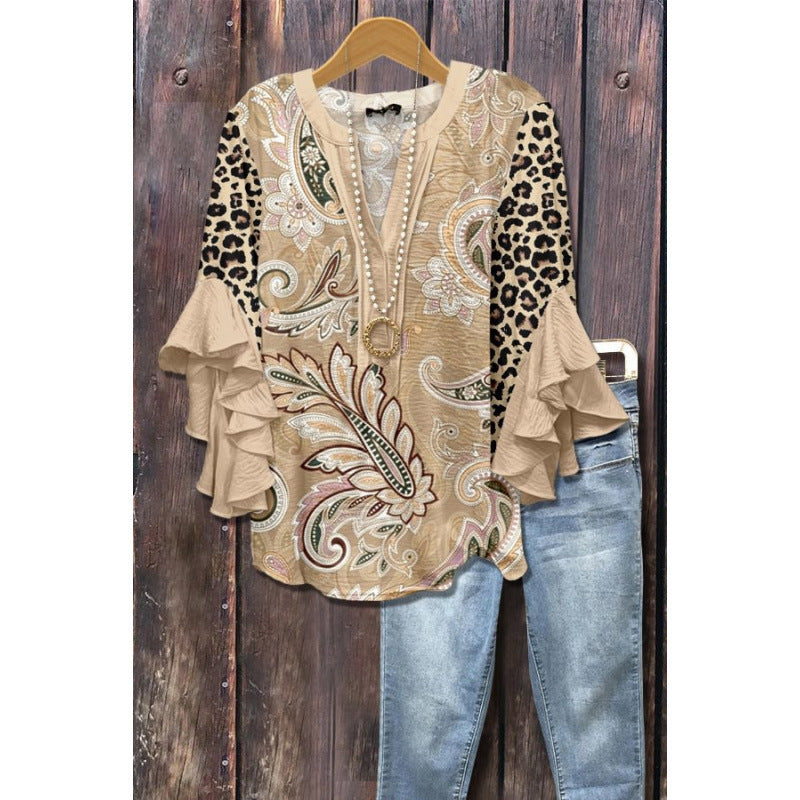 BLOUSE MET RUFFLES VOOR DAMES
