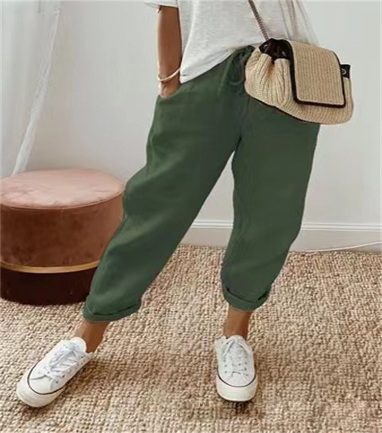 RELAXED LINNEN BROEK VOOR DAMES