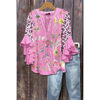 BLOUSE MET RUFFLES VOOR DAMES