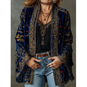BOHO FLANELEN JAS VOOR DAMES