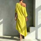 ASYMMETRISCHE DRAPEERJURK VOOR DAMES