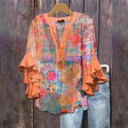 BLOUSE MET RUFFLES VOOR DAMES