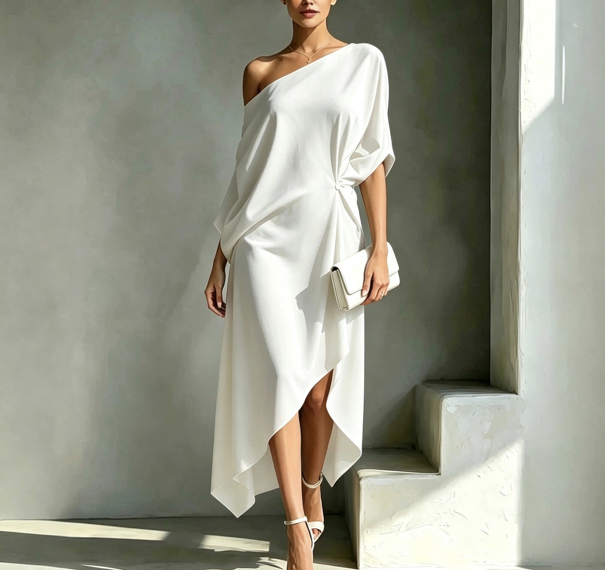 ASYMMETRISCHE CHIQUE JURK VOOR DAMES