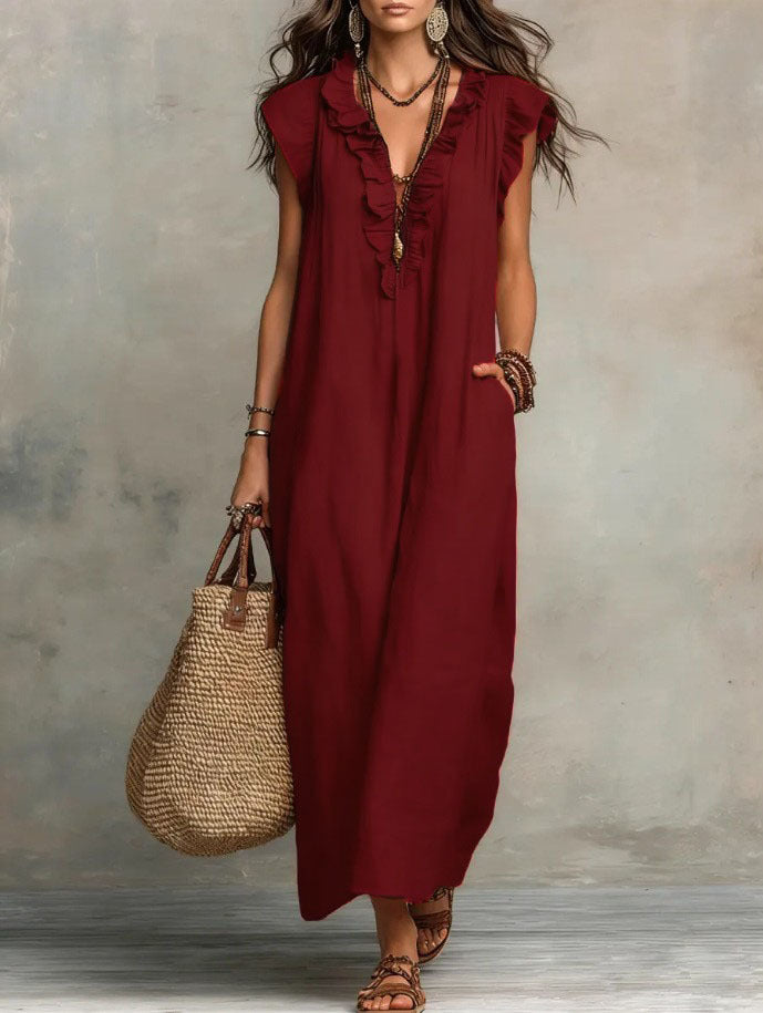 CHIQUE EN VLOEIENDE BOHEMIAN JURK VOOR DAMES