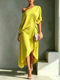 ASYMMETRISCHE DRAPEERJURK VOOR DAMES