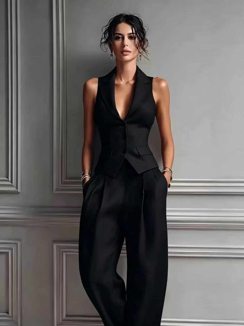 ELEGANTE TWEEDELIGE SET VOOR DAMES