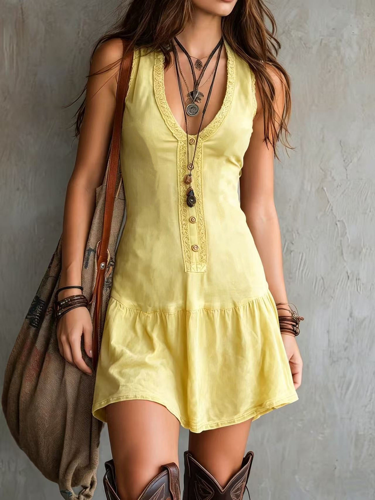 ZOMERSE BOHEMIAN JURK VOOR DAMES