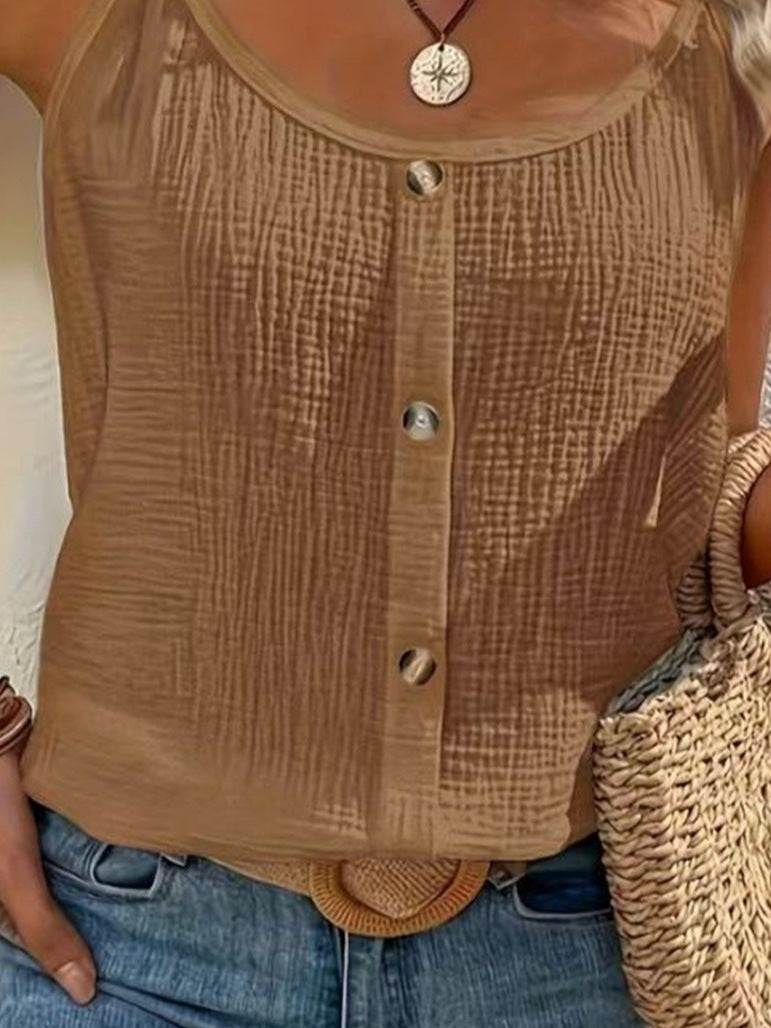 Blouse met fijne schouderbandjes voor vrouwen