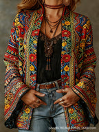 BOHO FLANELEN JAS VOOR DAMES